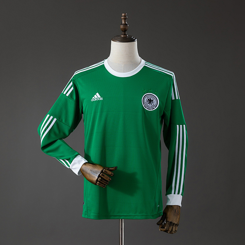 Camiseta retro de manga larga de Alemania para la temporada 12-13 (S-XXL)